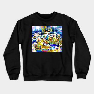 Matthew 6:10 On Earth As It Is In Heaven Art Crewneck Sweatshirt